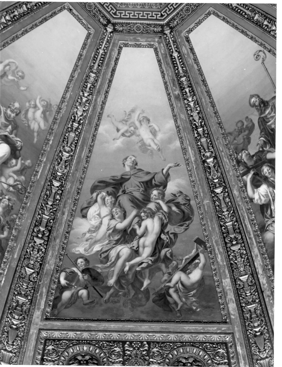 Gloria dei Santi. Gloria del Beato Jacopo Oldo , 1840 - Tempio civico dell'Incoronata, Lodi